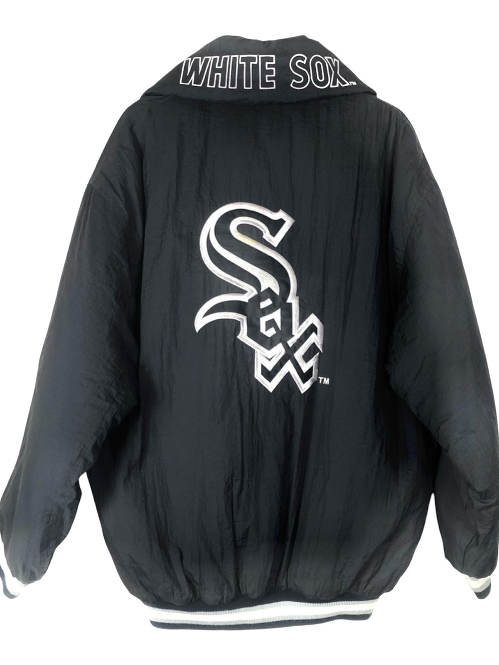 Vintage Chicago White Sox hooded insulated jacket.
